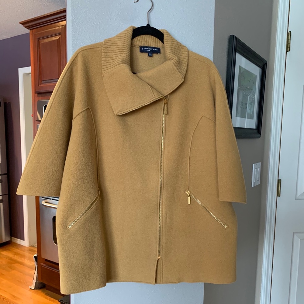 Plus size Jones New York Kimono Style wool coat.